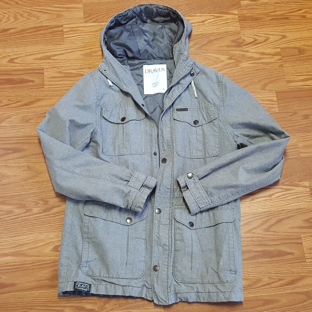 Gray Hooded Jacket